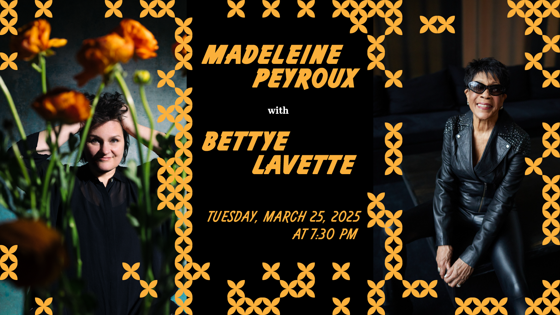 Madeleine Peyroux with Bettye LaVette, Tuesday, March 25, 2025 at 7:30 pm